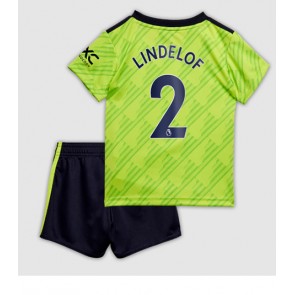 Manchester United Victor Lindelof #2 babykläder Tredje Tröja barn 2022-23 Korta ärmar (+ Korta byxor)